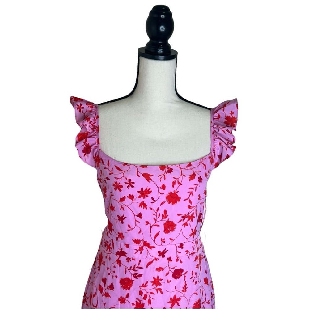 Likely Pink Floral Tiered Midi Dress - Picture 3 of 7